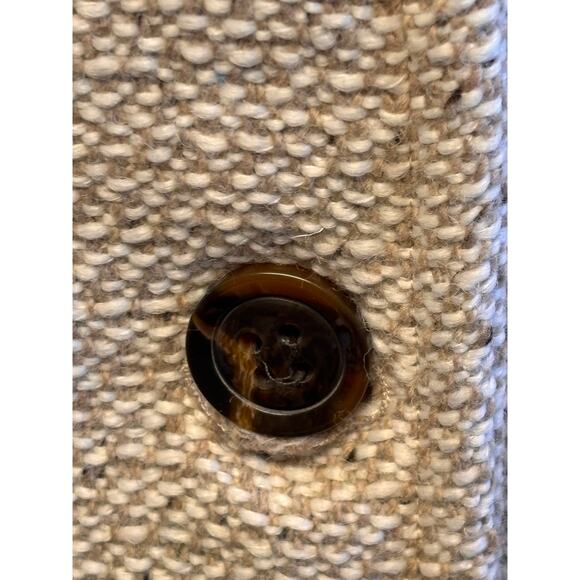 Gallery New York Oatmeal Tweed Coat Button Front Medium NWT - Picture 5 of 9